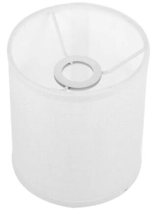 Abat jour lampe de bureau en tissu blanc