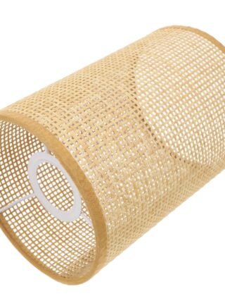 Abat jour rotin lampe sur pied rustique
