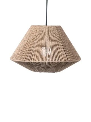Abat jour naturel en corde tressée