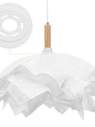 Abat jour nuage en papier blanc