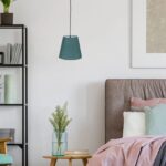 Abat jour bleu vert anti poussière