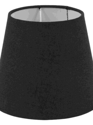 Abat jour tissu noir pour lampe sur pied