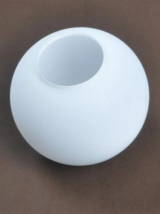 Abat jour blanc sphérique en verre avec différentes dimensions