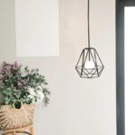 Abat jour industriel en fer noir