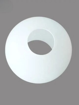 Abat jour en verre blanc laiteux