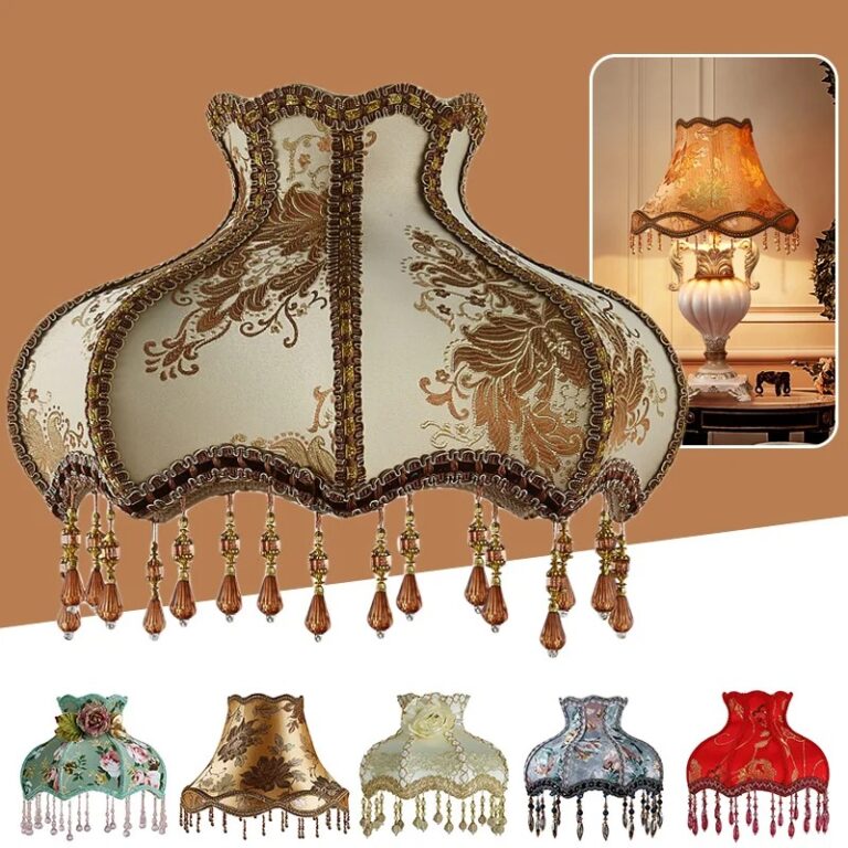 Abat-jour Lanterne Papier Vintage – Thanksgiving – Franges Suspendues – Années 70