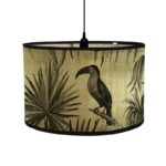 Abat jour en bambou motifs animaux