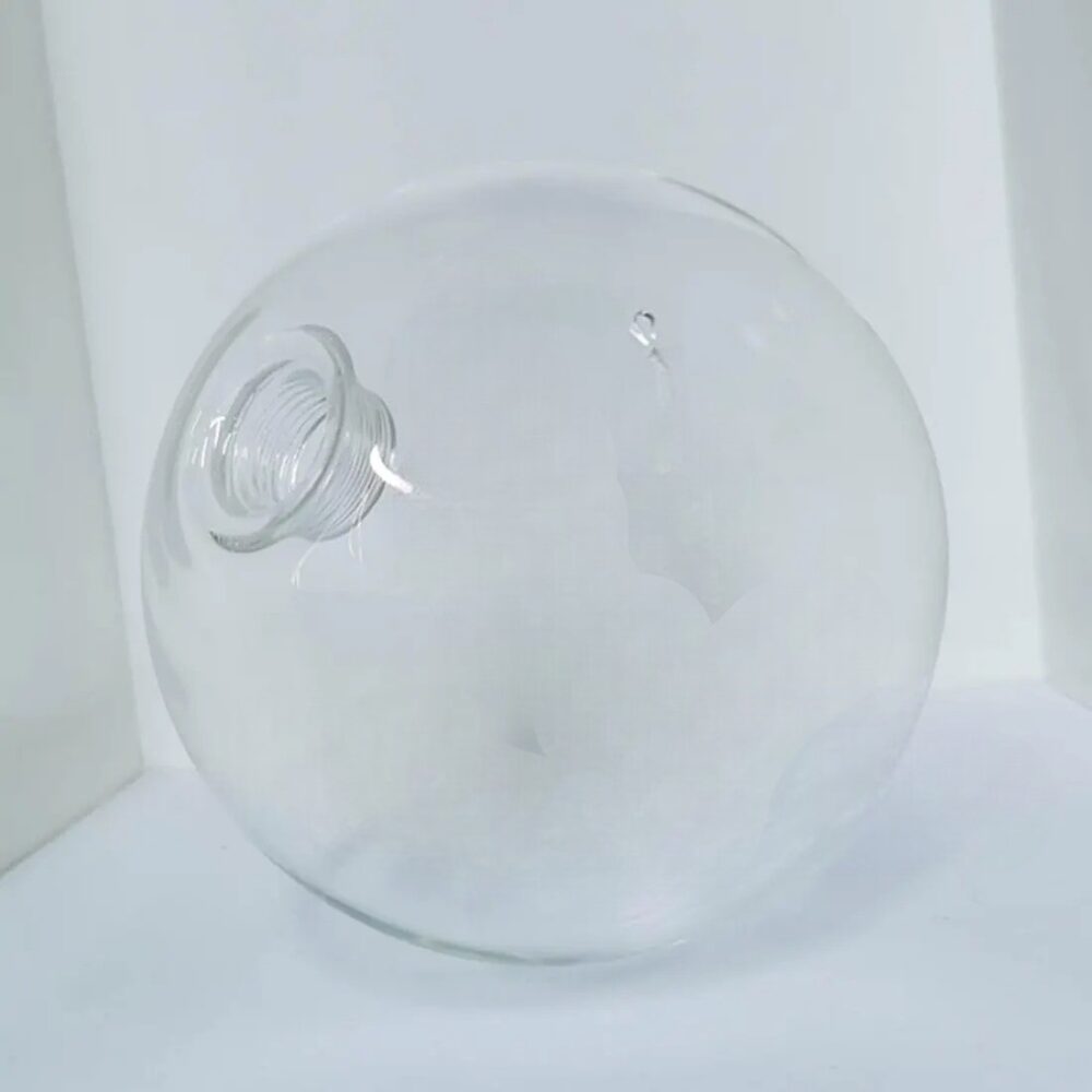 Abat jour verre transparent pour lampe suspendue