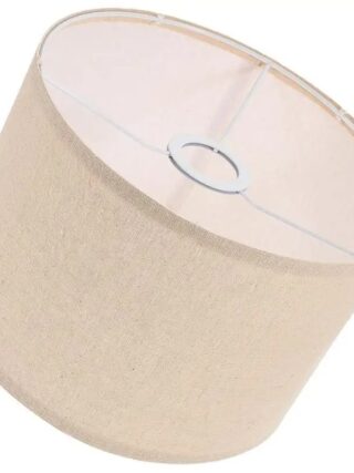 Abat jour en tissu de lin beige