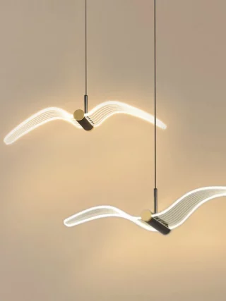 Plafonnier design nordique imitation oiseau