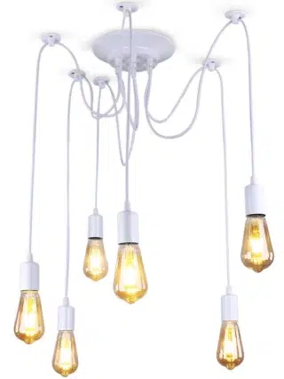 Plafonnier araignée modulable à ampoules pendantes