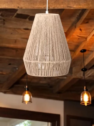 Plafonnier naturel en corde