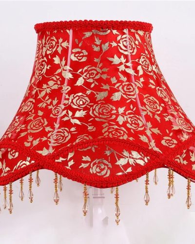 Abat jour vintage motif floral